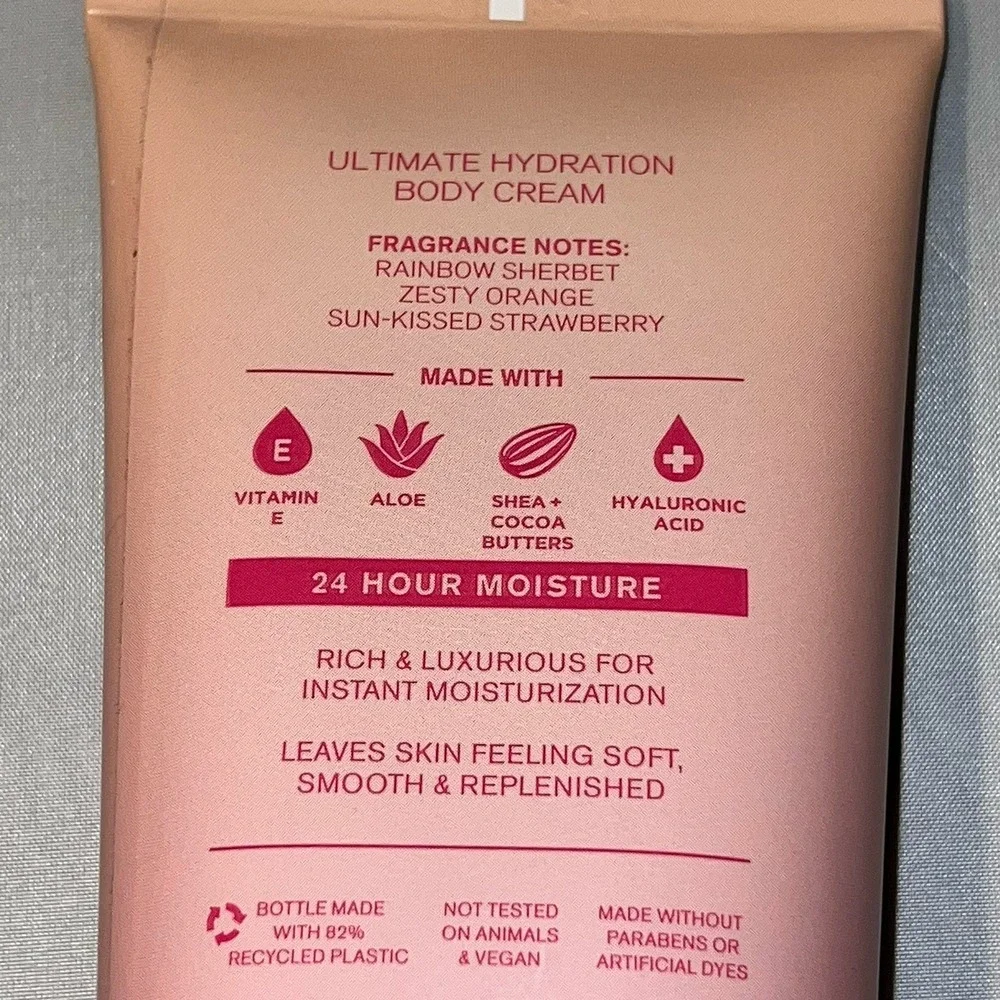 BATH AND BODY WORKS Fruity Sherbet Ultimate Hydration Body Cream 24 Hour 8 oz